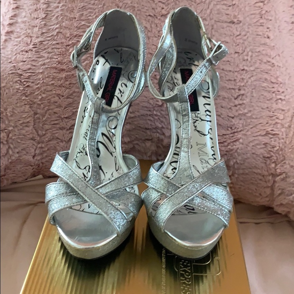 Silver Sparkle Stilletos